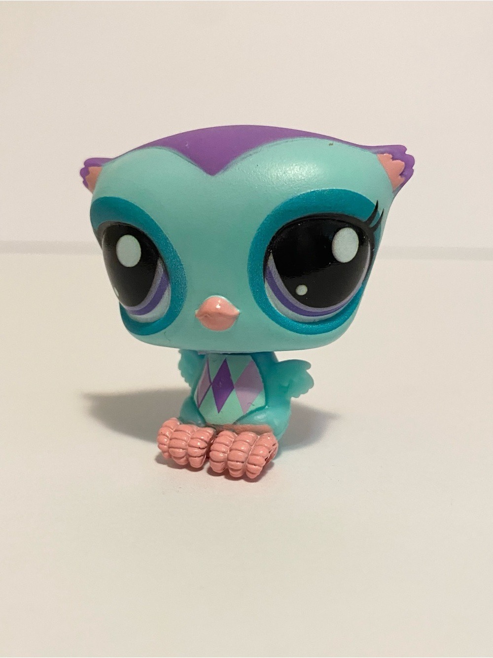 Littlest Pet Shop LPS Blue Purple Owl G7 137 Figure Toy 4/$20 🛑